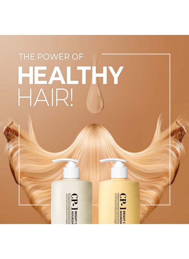 CP-1 Nourishing Shampoo + Conditioner 500ml SET Korean Beauty for Dry Damaged Hair with Premium Keratin, Protein, Spa Products