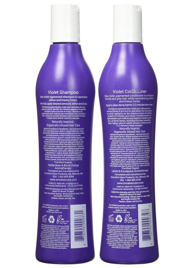 Loma Hair Care Violet Shampoo Violet Conditioner Duo, 12 Fl Oz , 2 Count (Pack of 1)