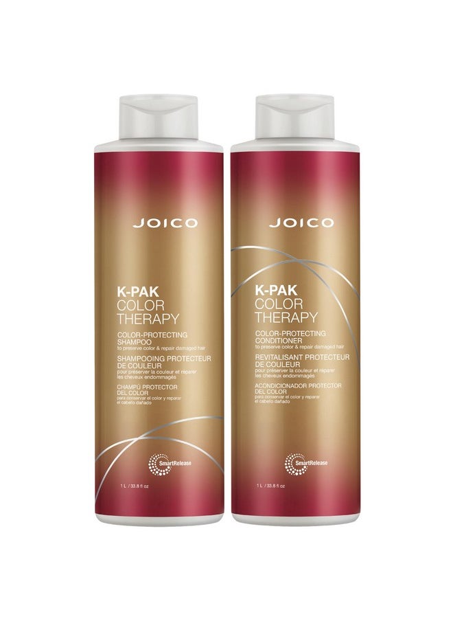 Joico K-pak color therapy shampoo & conditioner duo, 2 Count