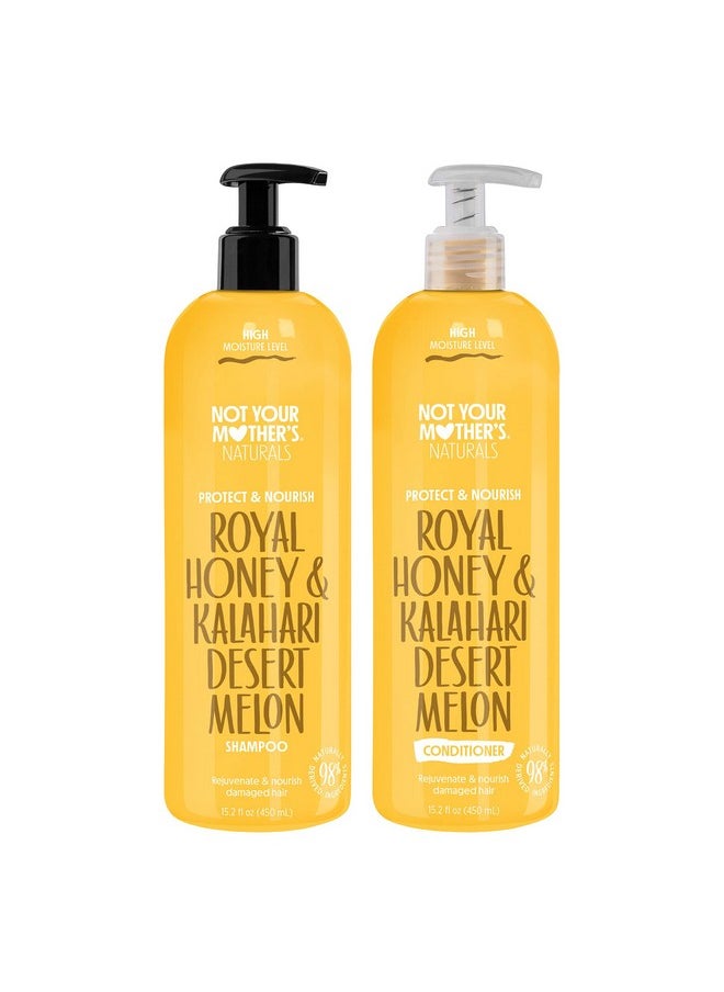 Not Your Mother's Naturals Protect & Nourish Shampoo & Conditioner Set - 15.2 fl oz - Sulfate-Free Hair Products - Royal Honey & Kalahari Desert Melon