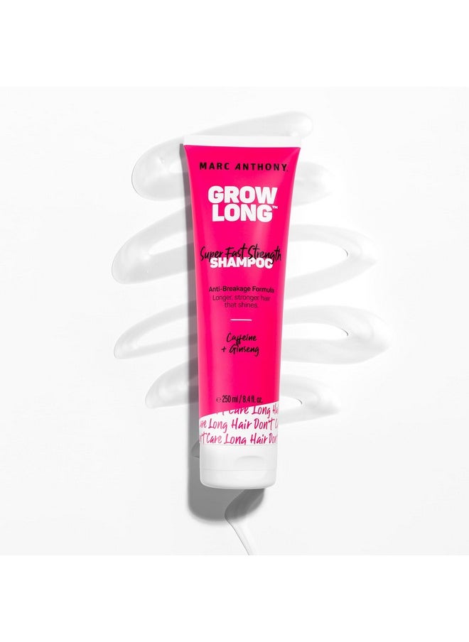 Marc Anthony Strengthening Biotin Shampoo, Grow Long Anti-Frizz, Anti-Breakage & Nourishing Formula For Split Ends - Vitamin E, Caffeine & Ginseng for Dry & Damaged Hair