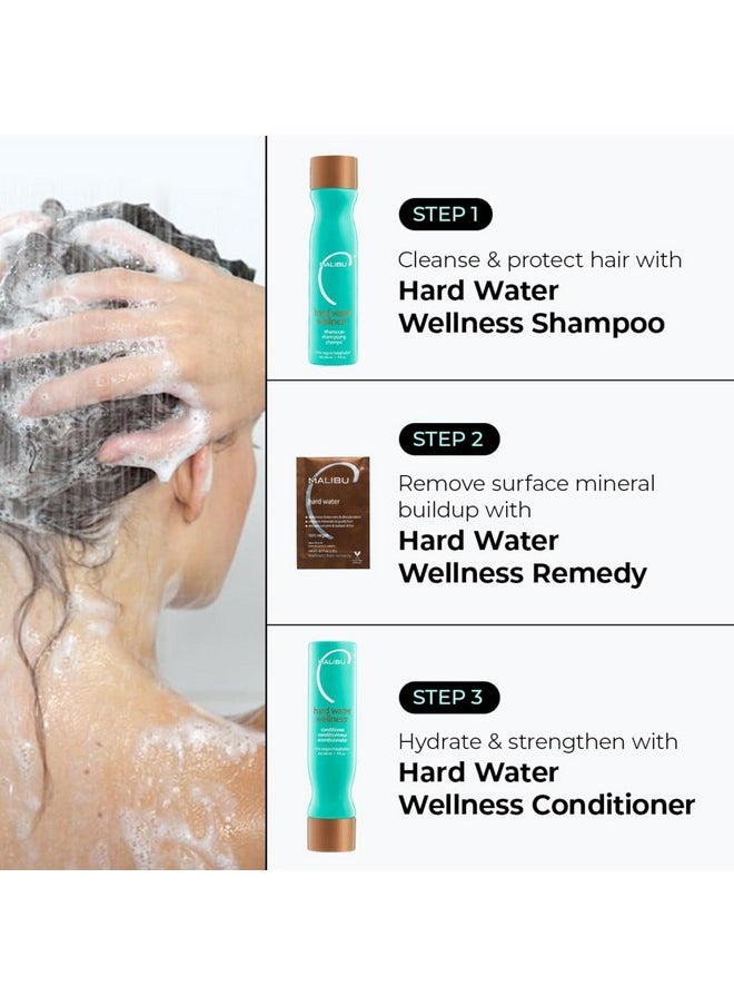 Malibu C Hard Water Wellness Shampoo and Conditioner Duo - Hydrating Hair Care for Shine & Manageability - Protects from Waterborne Elements That Cause Dry, Damaged Hair (33.8oz)