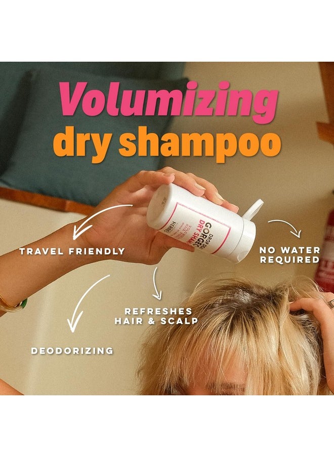 Handmade Heroes Non Aerosol Dry Shampoo Volume Powder | 1.8oz | 100% Natural & Vegan | For Dark Hair & Brunette Hair