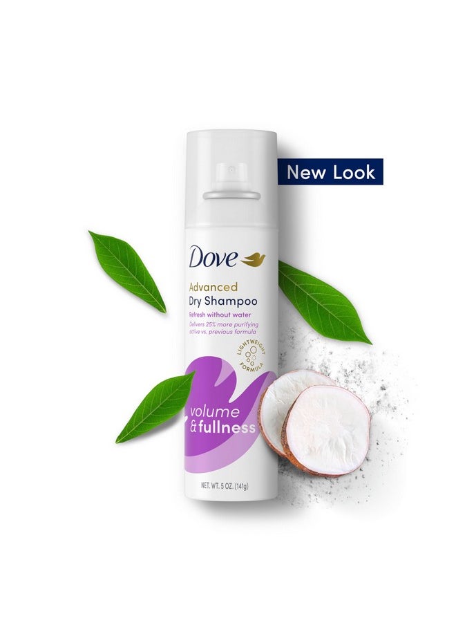 Dove Dry Shampoo Volume & Fullness 2 Count for Oily Hair for Refreshed Hair 5 oz