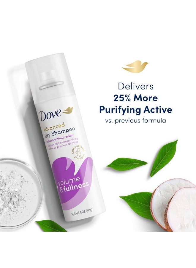 Dove Dry Shampoo Volume & Fullness 2 Count for Oily Hair for Refreshed Hair 5 oz