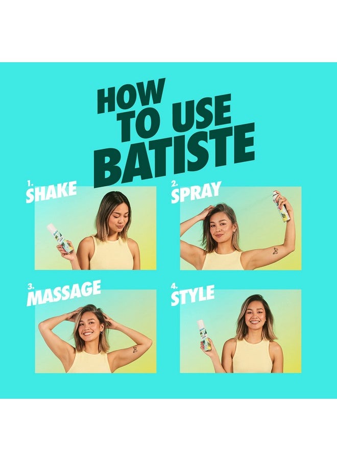 Batiste Dry Shampoo, Original Fragrance, Refresh Hair and Absorb Oil Between Washes, Waterless Shampoo for Added Hair Texture and Body, 6.35 OZ Dry Shampoo Bottle