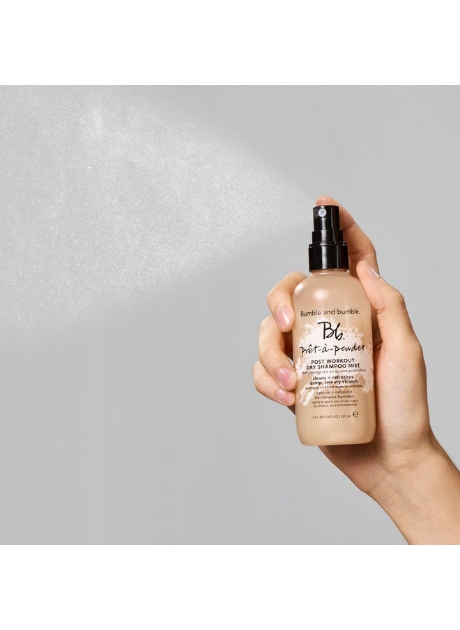 Bumble and bumble Prêt-à-powder Post Workout Non-Aerosol Dry Shampoo Hair Mist | Cleanses Sweaty Hair + Eliminates Odor | Curly, Wavy, Straight, 4 oz.