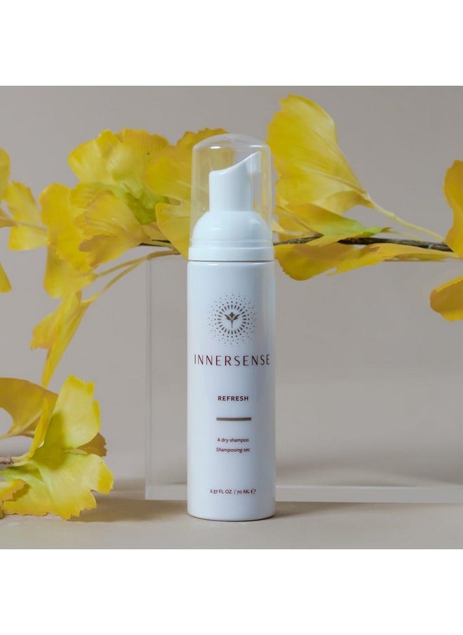 INNERSENSE Organic Beauty - Natural Refresh Dry Shampoo | Non-Toxic, Cruelty-Free, Clean Haircare (2.4 oz | 70 ml)
