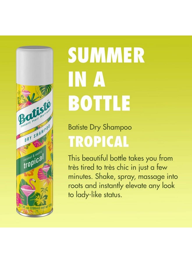 Batiste Dry Shampoo, Tropical Fragrance, 6.73 fl. oz. (Pack of 3)