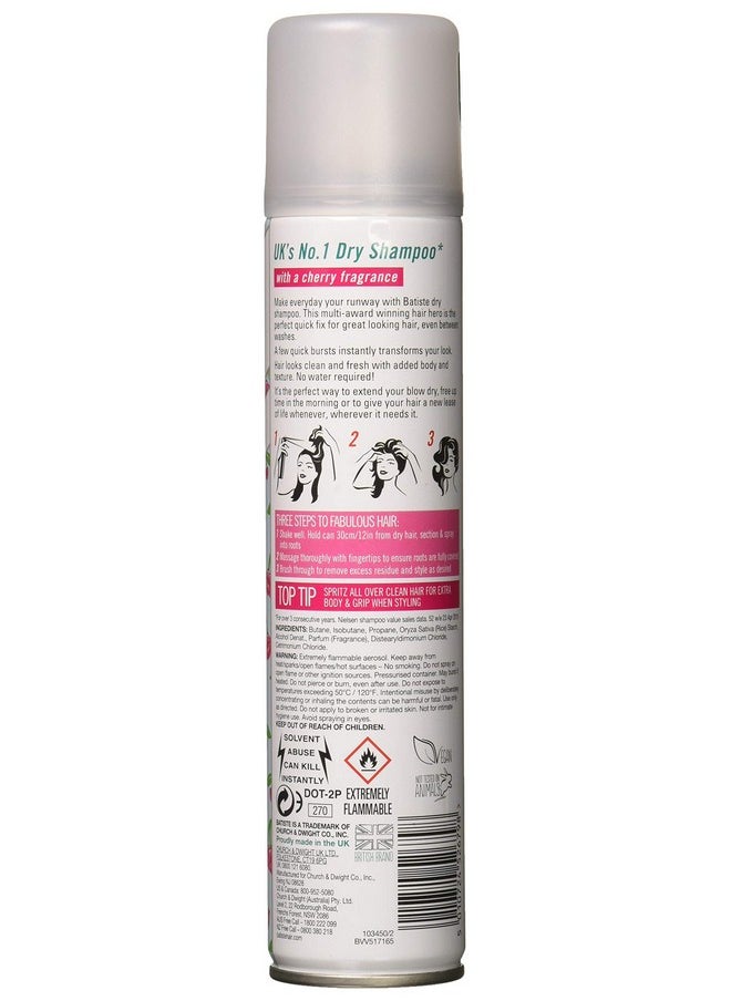 Batiste Shampoo Dry Cherry 6.73 Ounce (200ml) (6 Pack)