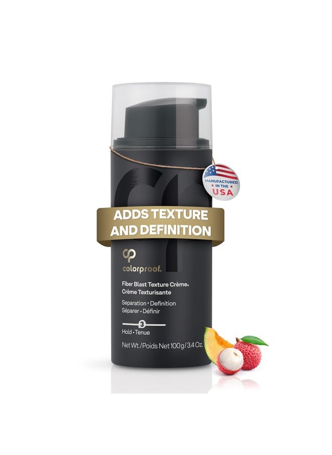 Colorproof Fiber Blast Texture Crème, 3.4oz - Creates separation, Texture & Shine, Medium Hold Paste, Sulfate-Free, Vegan