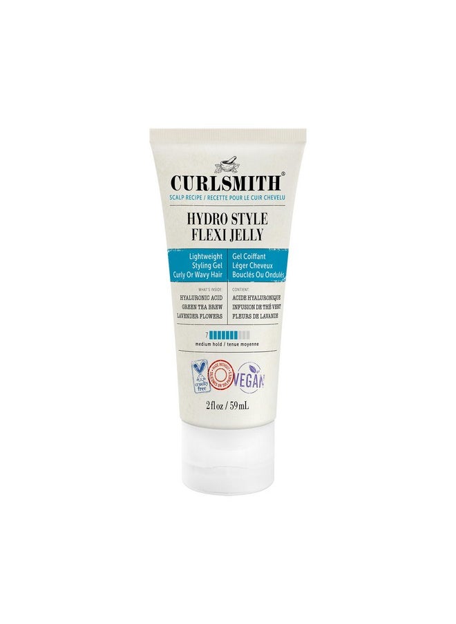 Curlsmith - Hydro Style Flexi-Jelly - Vegan Defining Gel for Wavy, Curly or Coily Hair (2 fl oz)