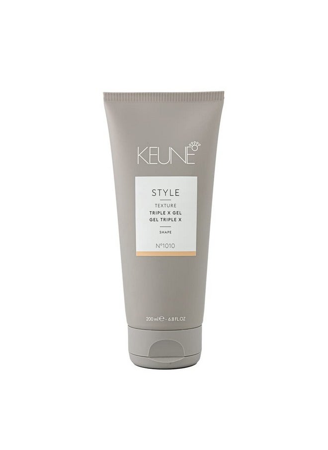 Keune Style Triple X Gel, Ultimate Hold & Wet Look Styling Gel, 6.8 Fl Oz