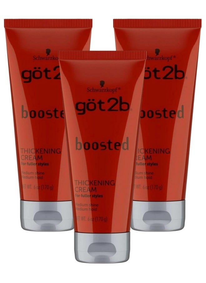 Got 2B Boosted Thickening Cream 6 Ounce (Pack of 3)