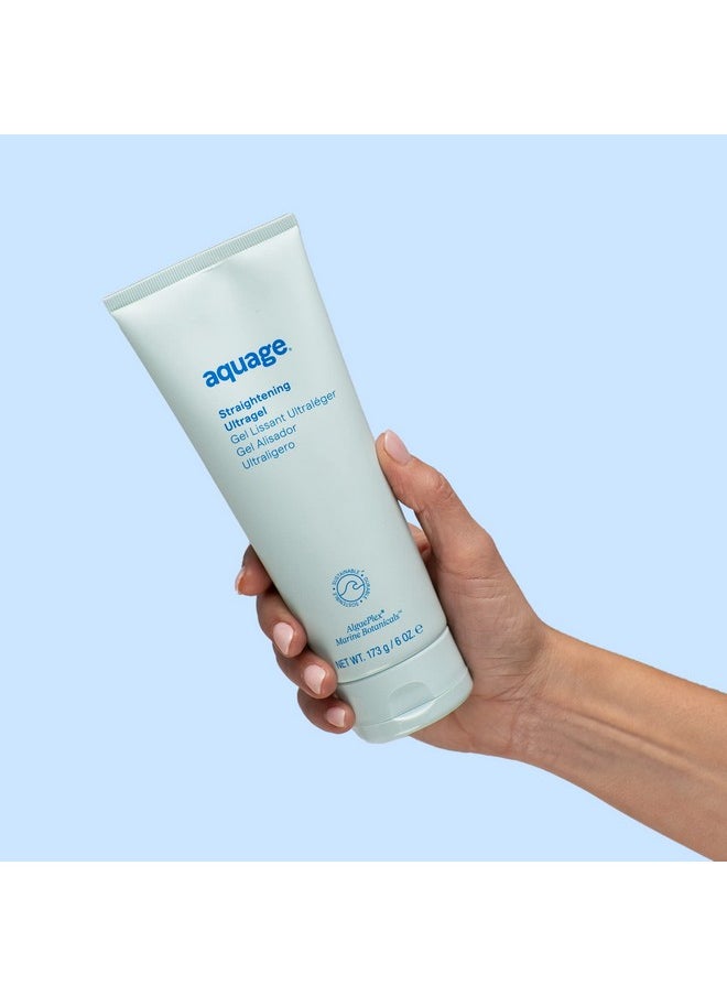 Aquage Straightening Ultragel, Lightweight Formula to Smooth and Silken Curly, Permed or Frizzy Hair, Contains AlgaePlex Marine Botanicals, 6 fl. oz.