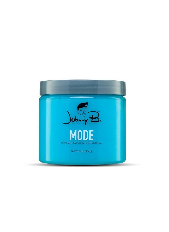 JOHNNY B. Mode Hair Styling Gel for Men, Alcohol-Free, Water Soluble 16 oz.