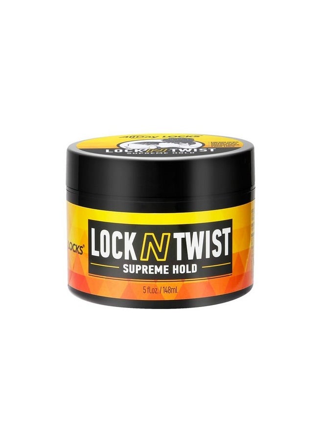 AllDay Locks Lock N Twist | Locking Gel, Re-Twist Locks, Supreme Hold | Smooths & Tames Frizz, Flake Free, Soft Finish | 5 Oz