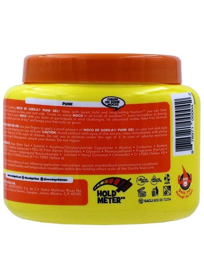 Moco de Gorila Punk, Hair Styling Gel, Gives your Hairstyle a Long-Lasting Effect, Reactivate with Water, High Fixation, 3-Pack of 9.52 Oz Each, 3 Jars