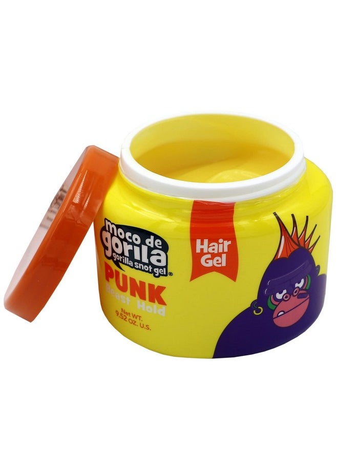 Moco de Gorila Punk, Hair Styling Gel, Gives your Hairstyle a Long-Lasting Effect, Reactivate with Water, High Fixation, 3-Pack of 9.52 Oz Each, 3 Jars