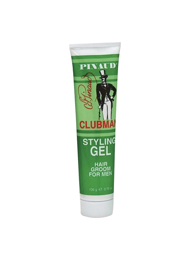Clubman Pinaud Styling Gel Hair Groom for Men, Conditioning, Non-Greasy, 3.75 Fl Oz