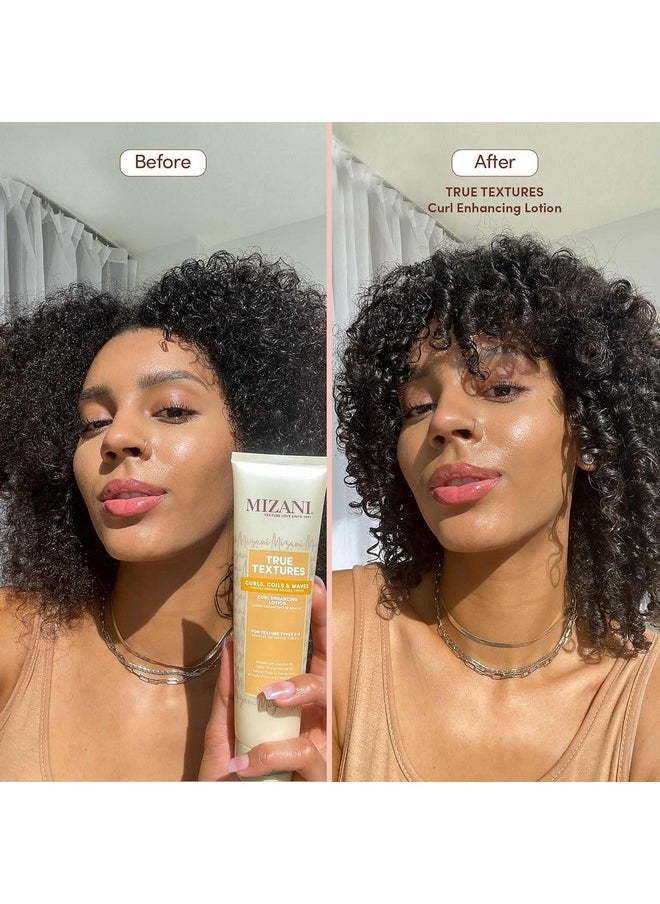 Mizani True Textures Curl Defining Lotion | Moisturizes and Smooths Hair for Soft and Crunch Free Curls | Curl Enhancing Lotion | Formulated with Coconut Oil | For Texture Types 5-3 | 5 fl oz