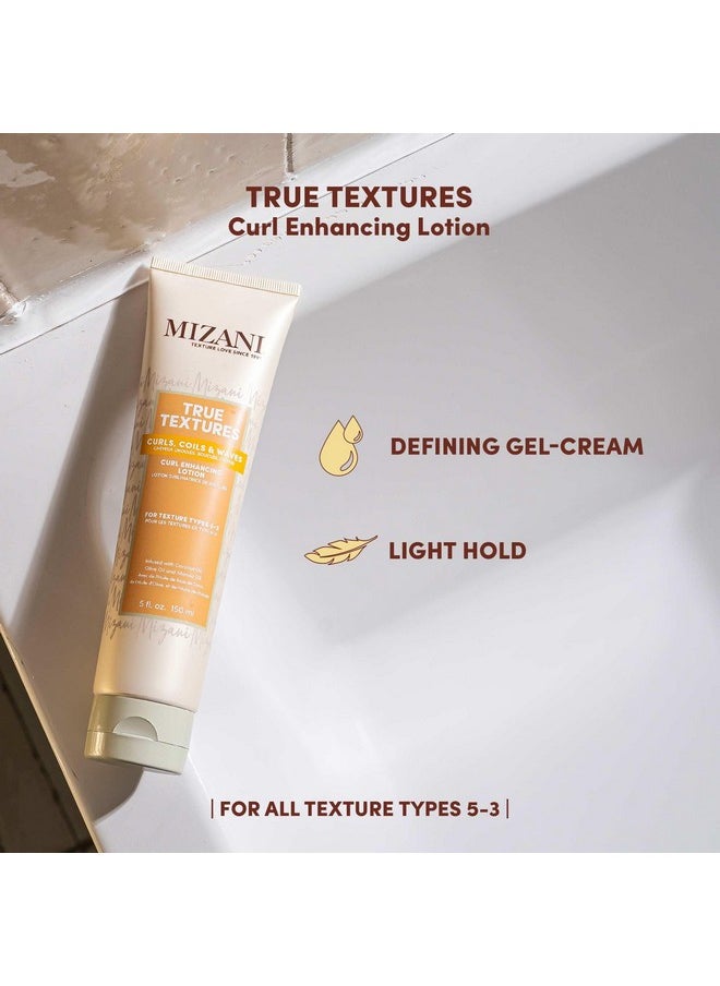 Mizani True Textures Curl Defining Lotion | Moisturizes and Smooths Hair for Soft and Crunch Free Curls | Curl Enhancing Lotion | Formulated with Coconut Oil | For Texture Types 5-3 | 5 fl oz