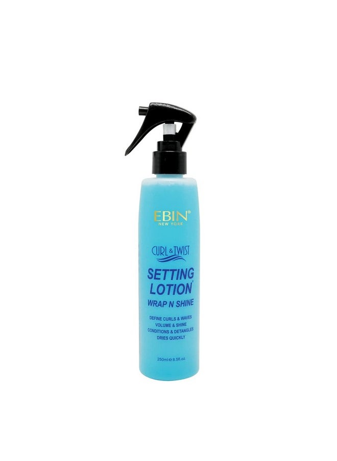 EBIN NEW YORK Curl & Twist Setting Lotion 8.5 oz/ 250ml | Moisturizing and Hydration, Smoothing with Natural High Shine, Defining Curls All Day Long