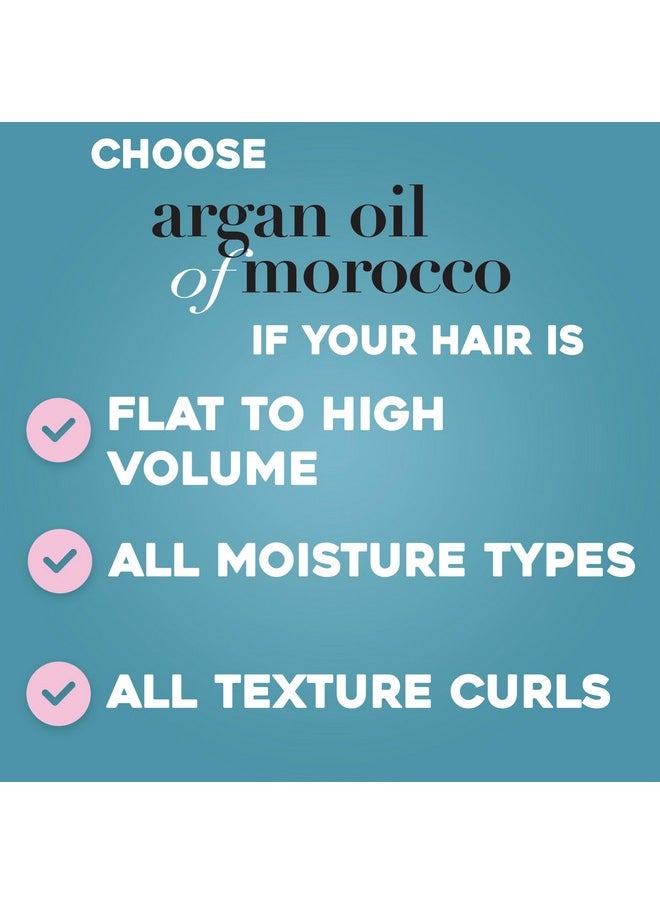 OGX Argan Oil of Morocco Curling Perfection Curl-Defining Cream, Hair-Smoothing Anti-Frizz Cream to Define All Curl Types & Hair Textures, Paraben-Free, Sulfated-Surfactants Free, 6 oz