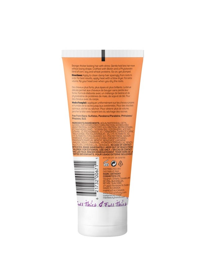 Marc Anthony Styling Hair Cream, Instantly Thickening Biotin & Vitamin E Hair Cream, Lightweight Hold for Thicker & Fuller Volumizing Product for Thin, Flat Hair