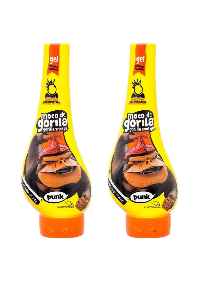 Moco de Gorila Gorilla Snot Hair Gel, Punk 11.99 oz (340g), 2 PACK