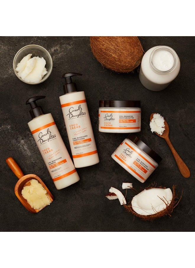 Carol’s Daughter Coco Creme Sulfate Free Shampoo and Conditioner Set with Silicone Free Hair Butter, for Very Dry Curly Hair, with Coconut Oil and Mango Butter