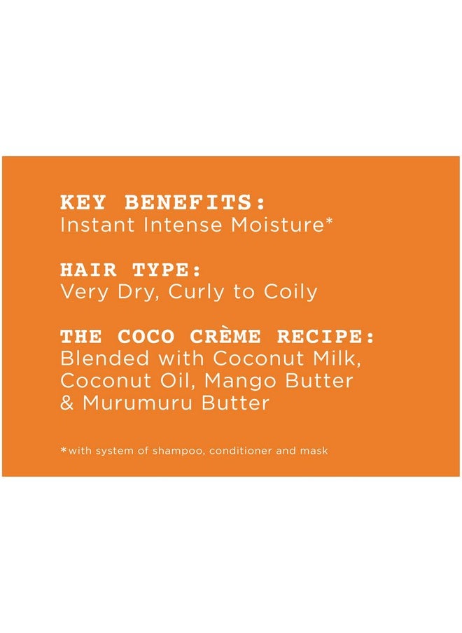 Carol’s Daughter Coco Creme Sulfate Free Shampoo and Conditioner Set with Silicone Free Hair Butter, for Very Dry Curly Hair, with Coconut Oil and Mango Butter