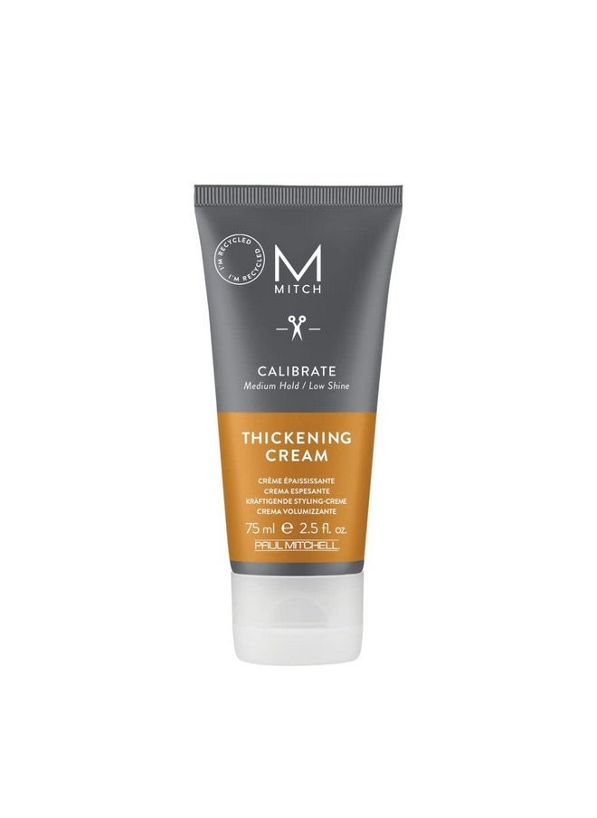 MITCH by Paul Mitchell Calibrate Thickening Cream, Medium Hold, Low Shine, For All Hair Types, 2.5 fl. oz.