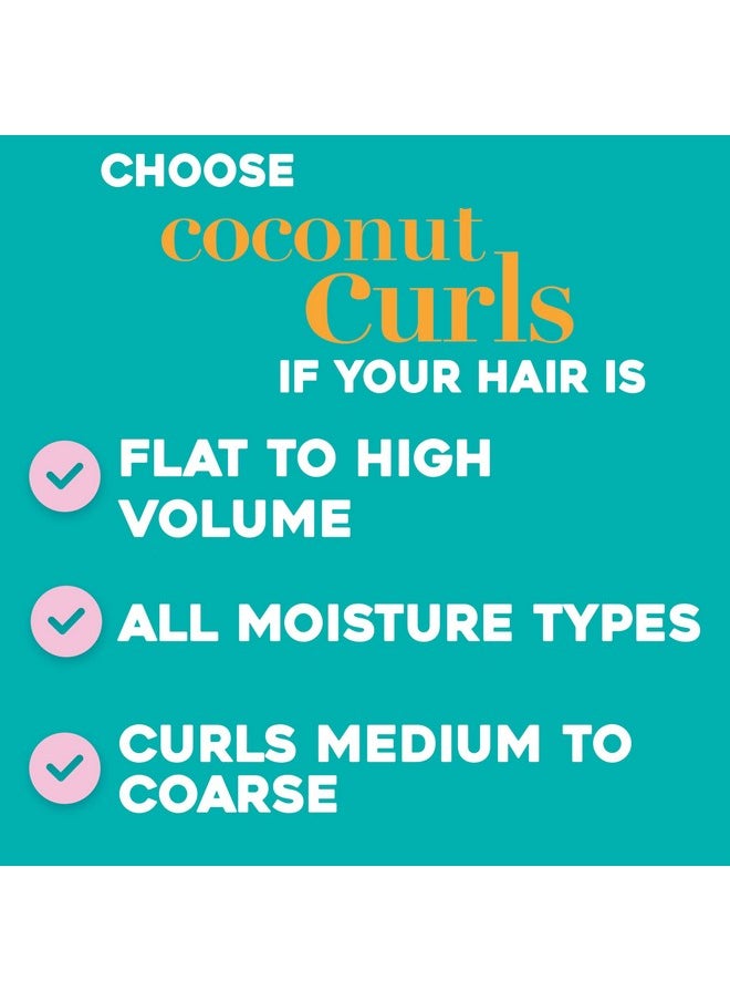 OGX Locking + Coconut Curls Air Dry Cream, No Parabens, 6 oz