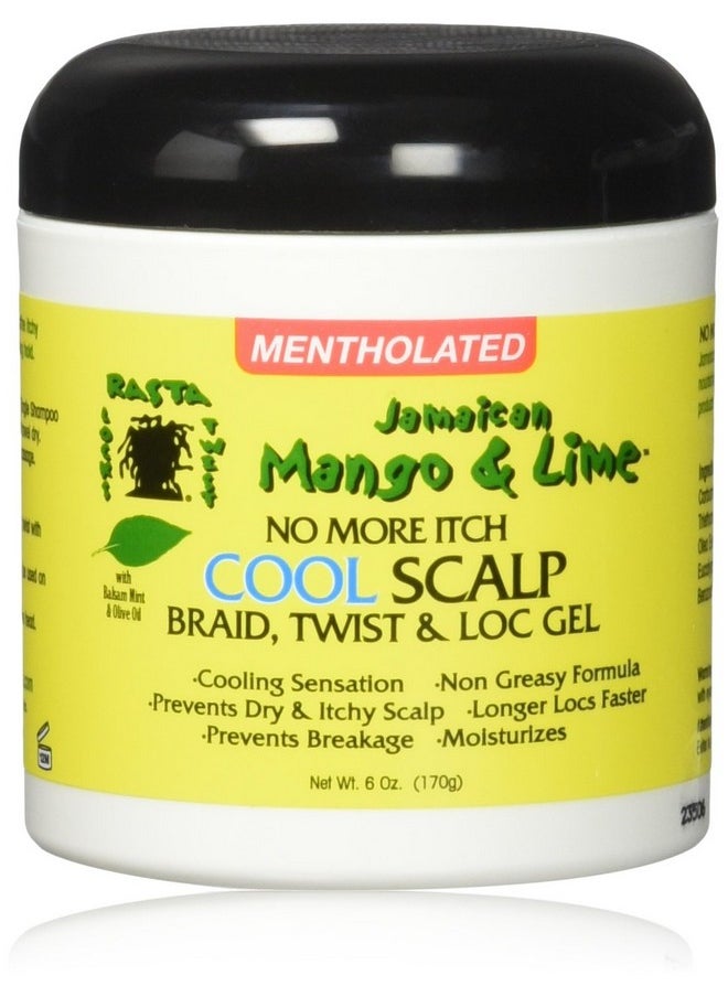 Jamaican Mango & Lime No More Itch Cool Scalp Braid Twist & Lock Gel, 6 Oz