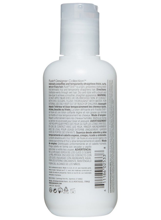 RUSK Str8 Anti-frizz & Anti-curl Lotion 6 Oz, 6 Oz, IRASTRP6