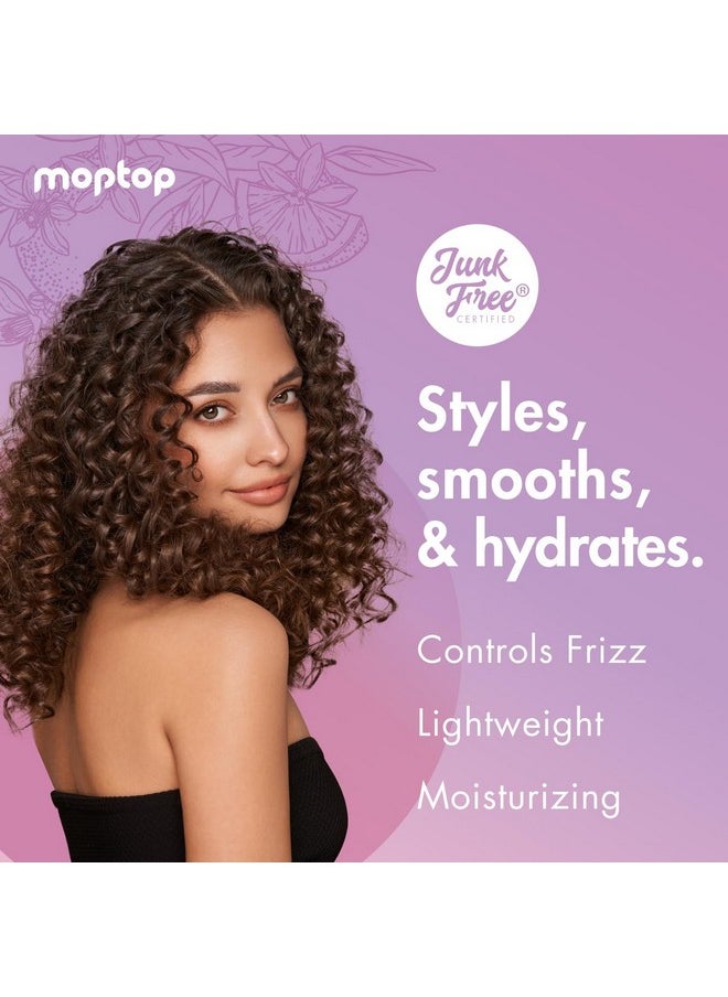 MopTop Curly Hair Custard Gel for Waves, Coils & Kinks - Anti-Frizz Curl Moisturizer, Definer & Lightweight Activator with Aloe, Great for Dry Hair, 8oz