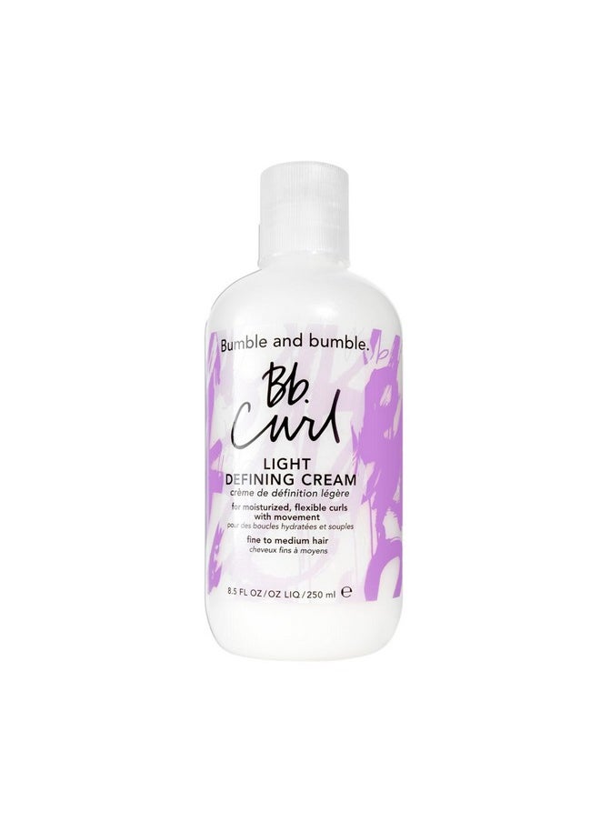 Bumble and bumble Curl Light Defining Styling Cream | For Moisturized Flexible Curls | Anti Frizz | Curly, Wavy | With Jojaba Oil, Avocado Oil + Coconut Oil | Standard Size, 8.5 fl. oz.