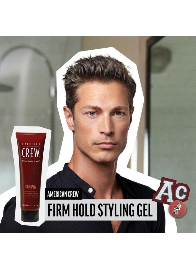 American Crew Men's Hair Gel, Firm Hold, Non-Flaking Styling Gel, 8.4 Fl Oz