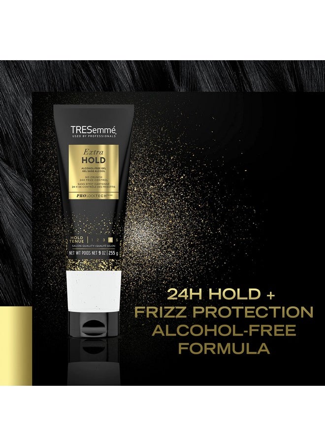TRESemmé Hair Gel Extra Hold Alcohol-Free for 24-Hour Frizz Control and Humidity Protection 9 Fl Oz