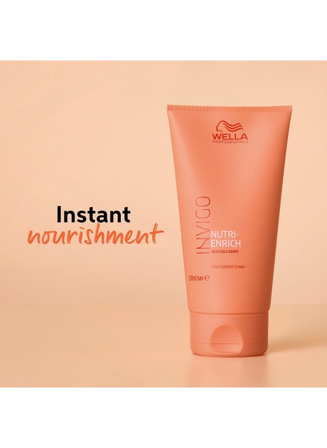 Wella Professionals Invigo Nutri-Enrich Frizz Control Cream| Deeply Nourishing| For Dry & Damaged Hair| 5.07 Fl Oz