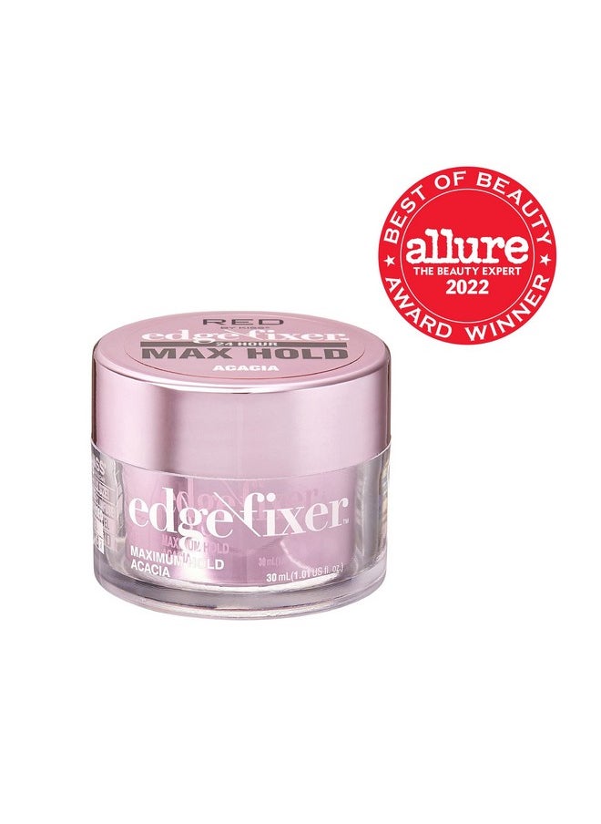 Red by Kiss Edge Fixer 24 Hour Maximum Hold Edge Wax No Flaking Biotin B7 Infused Hair Gel 1.01 fl.oz