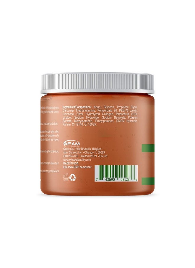 Hawaiian Silky Texturizing Gel Activator, 16 fl oz - Natural Protein Extracts to Style & Moisturize Dry and Damaged Hair - for Color Treated Hair - Good on Men, Women & Kids