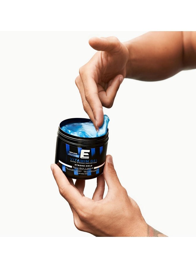 Elegance Vitamin Gel, 16.9 Oz, Infused with Vitamin Pro-VB-5, Strong Hold Gel, Maximum Hair Protection and Natural Long Lasting Shine