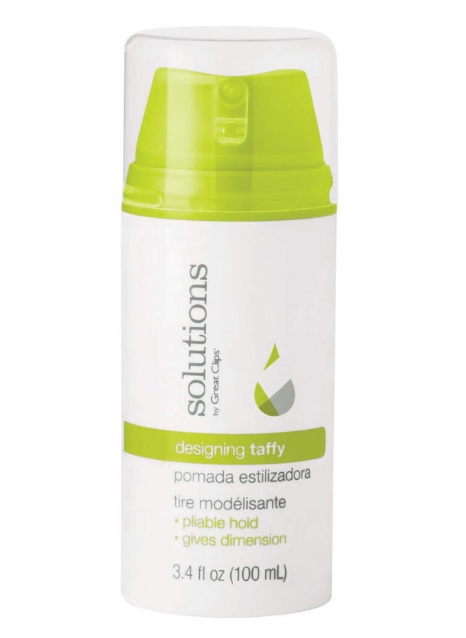 GREAT CLIPS Solutions Designing Taffy 3.4oz | Styling Cream | Pliable Hold with High Shine | Works in Dry or Wet Hair