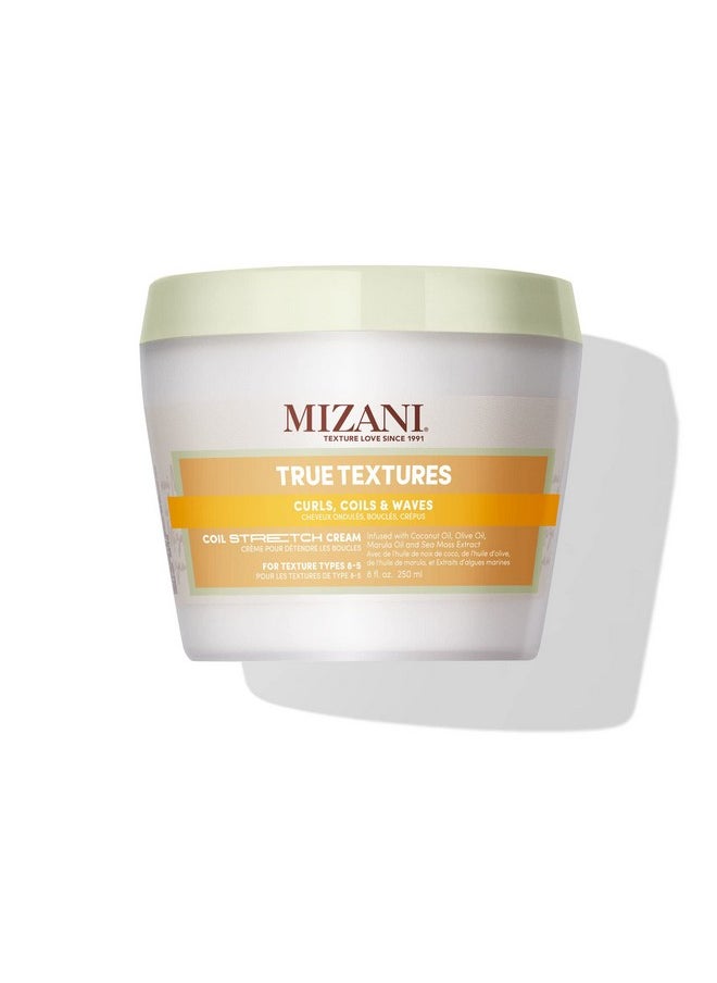 Mizani True Textures Coil Stretch Cream | Soft Hold Curl Shamping Cream | Non-Drying| For Curly, Coily Hair | 8.5 Fl Oz