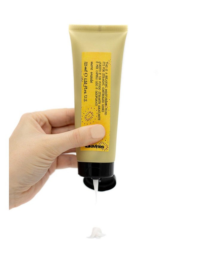 Davines This is a Relaxing Moisturizing Fluid, Heat Protection And Frizz Control For Sleek And Straight Styling, Moisturize With Humidity Control, 4.22 Fl. Oz.