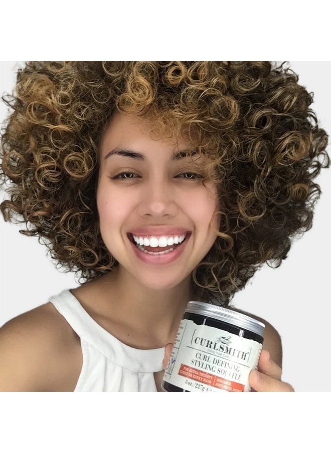 CURLSMITH - Curl Defining Styling Soufflé - Vegan Medium Hold Styling Gel for Wavy, Curly and Coily Hair (8oz)