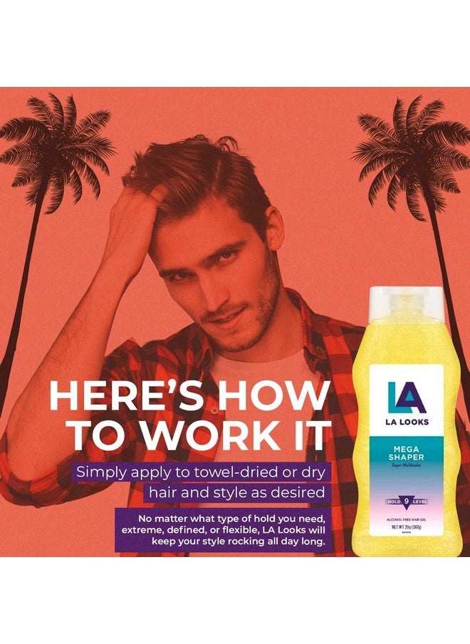 LA Looks Mega Shaper #9 Hold Level, 20 Ounce (U-HC-1903)