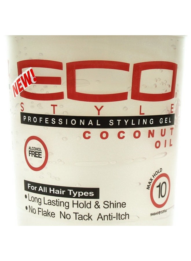 Eco Style Gel Coconut Oil, 32 Ounce